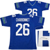 Seattle Seahawks Zach Charbonnet Autographed Blue Throwback Jersey MCS Holo Stock #256977