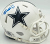 Micah Parson Autographed Dallas Cowboys White Salute To Service Speed Mini Helmet Fanatics Holo Stock #256992