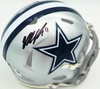 Micah Parson Autographed Dallas Cowboys Silver Speed Mini Helmet Fanatics Holo Stock #256993