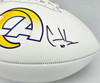 Matthew Stafford & Cooper Kupp Autographed Los Angeles Rams White Logo Football Fanatics Holo Stock #256998