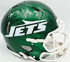 Aaron Rodgers & Garrett Wilson Autographed New York Jets 2024 Alternate Green Full Size Speed Authentic Helmet Fanatics Holo Stock #257003