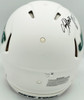 Aaron Rodgers & Breece Hall Autographed New York Jets Flat Matte White Full Size Speed Authentic Helmet Fanatics Holo Stock #257006