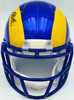 Davante Adams Autographed Los Angeles Rams Blue Speed Mini Helmet Beckett BAS Witness Stock #257214