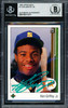 Ken Griffey Jr. Autographed 1989 Upper Deck Rookie Card #1 Seattle Mariners Beckett BAS #19211211