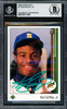 Ken Griffey Jr. Autographed 1989 Upper Deck Rookie Card #1 Seattle Mariners Beckett BAS #19211255