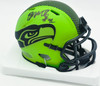 Byron Murphy II Autographed Seattle Seahawks Rave Green Speed Mini Helmet (Smudged) MCS Holo #62694