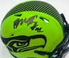Byron Murphy II Autographed Seattle Seahawks Rave Green Speed Mini Helmet (Smudged) MCS Holo #62696