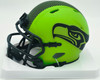 Byron Murphy II Autographed Seattle Seahawks Rave Green Speed Mini Helmet (Smudged) MCS Holo #62696