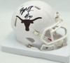 Byron Murphy II Autographed Texas Longhorns White Speed Mini Helmet (Smudged) MCS Holo #62578
