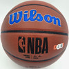 Allen Iverson Autographed Composite Leather Basketball Philadelphia 76ers Logo (Smudged) Beckett BAS Witness #3W343149