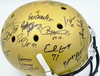 College Football's Best Heisman Winners Autographed Gold Full Size Schutt Replica Helmet With 24 Signatures Including Barry Sanders & Bo Jackson Steiner Holo #SS149092