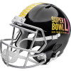 Unsigned Black Super Bowl LX Logo Speed Replica Full Size Helmet Seattle Seahawks Stock #258261