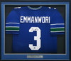 Seattle Seahawks Nick Emmanwori Autographed Framed Blue Throwback Jersey Beckett BAS Witness Stock #258271