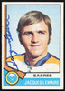 Jacques Lemaire Autographed 1974-75 Topps Card #24 Buffalo Sabres SKU #258314