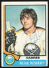 Rene Robert Autographed 1974-75 Topps Card #142 Buffalo Sabres SKU #258318