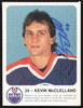 Kevin McClelland Autographed 1985-86 Post Red Rooster Card Edmonton Oilers SKU #258407