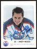 Andy Moog Autographed 1986-87 Red Rooster Card Edmonton Oilers SKU #258429