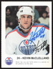 Kevin McClelland Autographed 1986-87 Red Rooster Card Edmonton Oilers SKU #258435