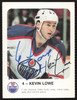 Kevin Lowe Autographed 1986-87 Red Rooster Card Edmonton Oilers SKU #258437