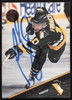Ron Francis Autographed 1993-94 Leaf Card #161 Pittsburgh Penguins SKU #258534