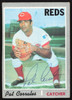 Pat Corrales Autographed 1970 Topps Card #507 Cincinnati Reds SKU #258548