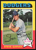 Steve Garvey Autographed 1975 Topps Card #140 Los Angeles Dodgers SKU #258577