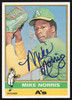 Mike Norris Autographed 1976 Topps Rookie Card #653 Oakland A's SKU #258583