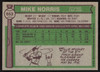 Mike Norris Autographed 1976 Topps Rookie Card #653 Oakland A's SKU #258583
