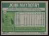 John Mayberry Autographed 1977 Topps Card #244 Kansas City Royals SKU #258636