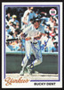 Bucky Dent Autographed 1978 Topps Card #335 New York Yankees SKU #258654
