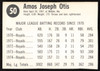 Amos Otis Autographed 1975 Hostess Card #50 Kansas City Royals SKU #258694