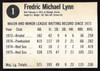 Fred Lynn Autographed 1976 Hostess Card #1 Boston Red Sox SKU #258700