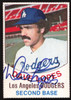 Dave Lopes Autographed 1977 Hostess Card #14 Los Angeles Dodgers SKU #258712