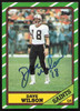 Dave Wilson Autographed 1986 Topps Card #340 New Orleans Saints SKU #258857