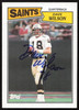 Dave Wilson Autographed 1987 Topps Card #273 New Orleans Saints SKU #258864