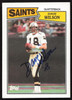 Dave Wilson Autographed 1987 Topps Card #273 New Orleans Saints SKU #258866
