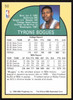 Tyrone Muggsy Bogues Autographed 1990-91 Hoops Card #50 Charlotte Hornets SKU #258947
