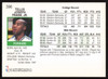 Tellis Frank Autographed 1991-92 Hoops Card #396 Minnesota Timberwolves SKU #259042