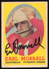 Earl Morrall Autographed 1958 Topps Card #57 Pittsburgh Steelers SKU #259080