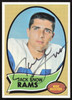 Jack Snow Autographed 1970 Topps Card #44 Los Angeles Rams SKU #259099