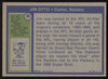 Jim Otto Autographed 1972 Topps Card #86 Oakland Raiders SKU #259118