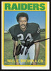 Willie Brown Autographed 1972 Topps Card #28 Oakland Raiders SKU #259120