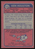 Ken Houston Autographed 1973 Topps Card #415 Houston Oilers SKU #259123