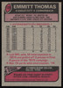 Emmitt Thomas Autographed 1977 Topps Card #129 Kansas City Chiefs SKU #259173