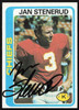 Jan Stenerud Autographed 1978 Topps Card #238 Kansas City Chiefs SKU #259181
