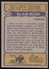 Blair Bush Autographed 1979 Topps Rookie Card #245 Cincinnati Bengals SKU #259192