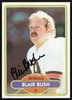 Blair Bush Autographed 1980 Topps Card #86 Cincinnati Bengals SKU #259199