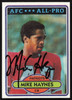 Mike Haynes Autographed 1980 Topps Card #415 New England Patriots SKU #259206
