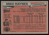 Mike Haynes Autographed 1981 Topps Card #230 New England Patriots SKU #259207