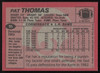 Pat Thomas Autographed 1983 Topps Card #95 Los Angeles Rams SKU #259226